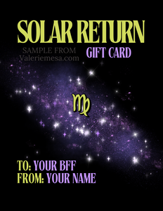 SOLAR RETURN (BIRTHDAY NEW YEAR)